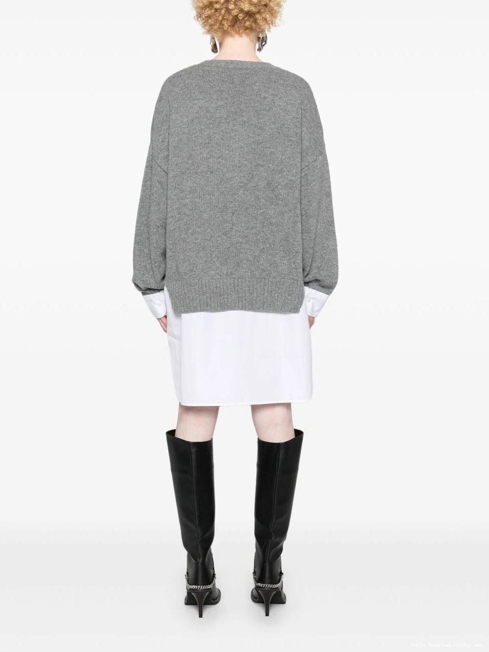 Affordable Women shirtdress Stella crew-neck panelled McCartney 0728